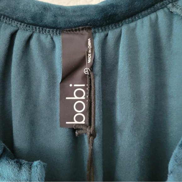 Bobi Los Angeles Jade Velvet Top Size Large - Picture 8 of 14